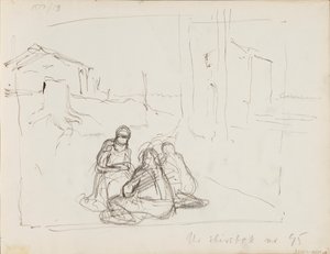 Szkice postaci w krajobrazie autorstwa Albert Edelfelt