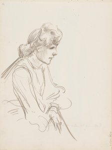 Siedząca kobieta autorstwa Albert Edelfelt