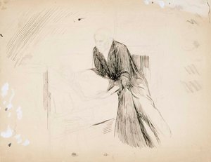 Dama spoczywająca na poduszkach autorstwa Albert Edelfelt