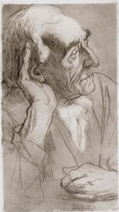 Słuchający mężczyzna autorstwa Albert Edelfelt