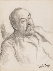 Szkic portretu mężczyzny autorstwa Albert Edelfelt
