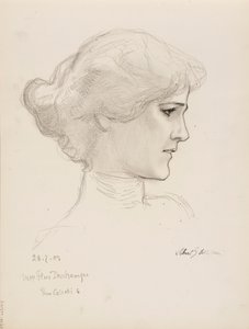 Pani Flore Deschamps autorstwa Albert Edelfelt