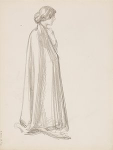 Kobieta w pelerynie autorstwa Albert Edelfelt