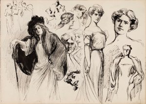 Postacie kobiece autorstwa Albert Edelfelt