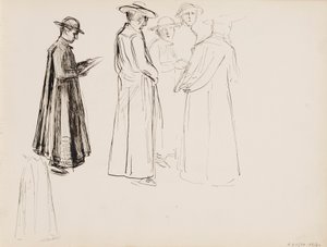 Duchowieństwo autorstwa Albert Edelfelt
