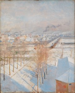 Paryż w śniegu autorstwa Albert Edelfelt