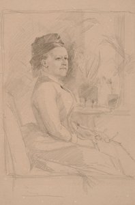 Studium portretowe pani Sinebrychoff, radnej handlowej autorstwa Albert Edelfelt