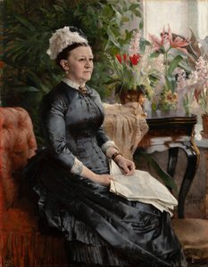 Portret pani Anny Sinebrychoff autorstwa Albert Edelfelt