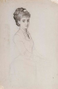 Portret stojącej kobiety autorstwa Albert Edelfelt