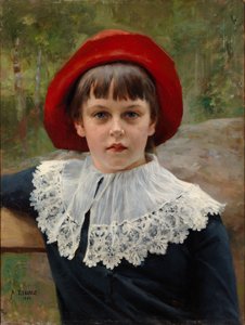 Portret siostry artysty, Berty Edelfelt autorstwa Albert Edelfelt