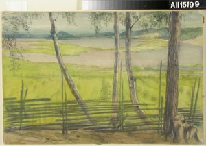 Letni pejzaż autorstwa Albert Edelfelt