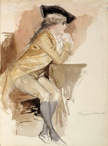 Thérèse Lainville w stroju z XVIII wieku autorstwa Albert Edelfelt