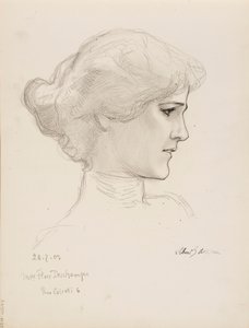 Pani Flore Deschamps autorstwa Albert Edelfelt