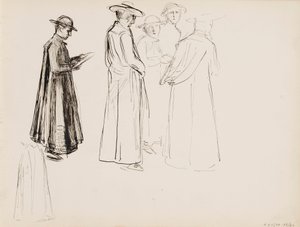 Duchowieństwo autorstwa Albert Edelfelt