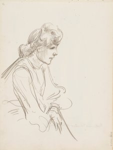Siedząca kobieta autorstwa Albert Edelfelt