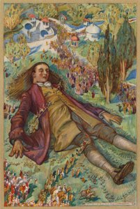 Próbowałem powstać, ale nie byłem w stanie się poruszyć (chromolitho) autorstwa Albert Edward Jackson