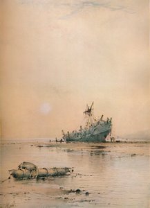 Odpływ w Leigh, c1899 autorstwa Albert Ernest Markes