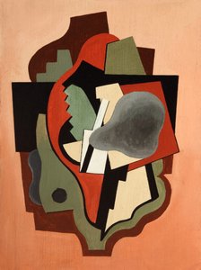 Kompozycja abstrakcyjna 1940 (olej na tekturze) autorstwa Albert Eugene Gallatin