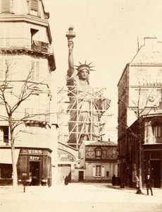 Montaż Statuy Wolności, Paryż 1883