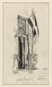 Również Party (tytuł na obiekcie) autorstwa Albert Funke Küpper (signed by artist)