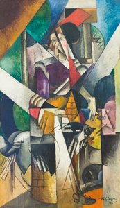 Kobieta ze zwierzętami (Madame Raymond Duchamp-Villon) autorstwa Albert Gleizes