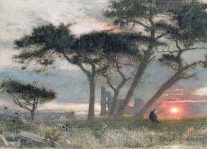 A Days End: It Might Have Been (toaleta i kolor nadwozia na papierze) autorstwa Albert Goodwin