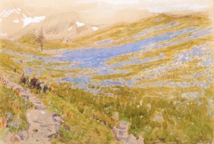 Widok z Alp autorstwa Albert Goodwin