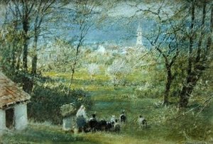 Bavino – Jezioro Maggiore autorstwa Albert Goodwin