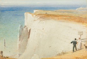 Beachy Head - historia straży przybrzeżnej autorstwa Albert Goodwin