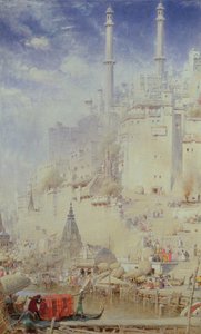 Benares (znany również jako Varanasi) autorstwa Albert Goodwin