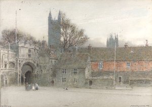 Canterbury autorstwa Albert Goodwin