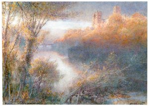 „Katedra w Durham”, 1903 autorstwa Albert Goodwin