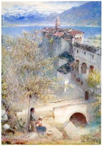 „Locarno, Jezioro Maggiore”, 1905 autorstwa Albert Goodwin