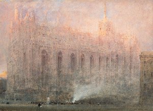 Katedra w Mediolanie autorstwa Albert Goodwin