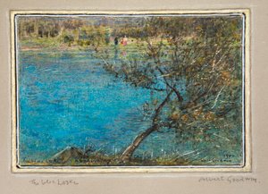Błękitne jezioro, Kanderstag autorstwa Albert Goodwin