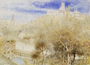 Fonte Branda, Siena, 1905 autorstwa Albert Goodwin