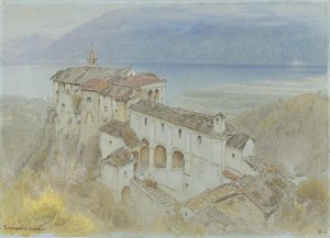Klasztor, Locarno autorstwa Albert Goodwin