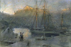Port Sollo, Majorka, autorstwa Albert Goodwin