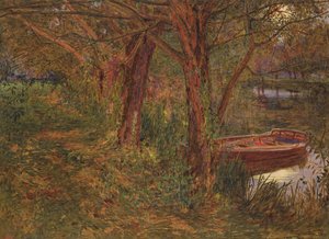 Rzeka o zmierzchu (wc z kolorem nadwozia na papierze) autorstwa Albert Goodwin
