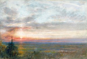 „Wenecja z kontynentu”, 1908 autorstwa Albert Goodwin