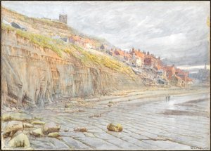 Whitby (akwarela z tuszem) autorstwa Albert Goodwin