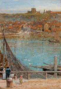 Whitby, niedatowane (akwarela, gwasz na papierze) autorstwa Albert Goodwin