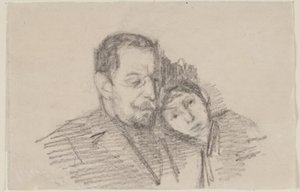 Portret naczelnego prokuratora Hartvigsena i jego córki autorstwa Albert Gottschalk