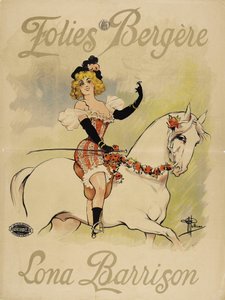 Folies Bergeres. Lona Barrison, ok. 1930 r. 1895. autorstwa Albert Guillaume