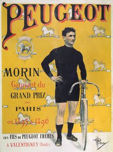 Plakat reklamujący cykle „Peugeot”, 1896