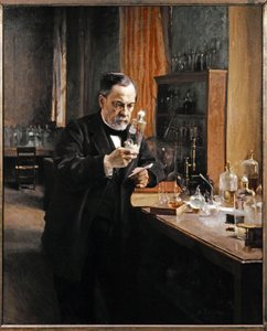 Louis Pasteur w swoim laboratorium