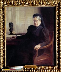 Portret Madame Pasteur (1854-1905), wdowa po francuskim lekarzu Louisie Pasteur (1822-1895) w 1899” Obraz Alberta Edelfelta (1854-1905) 1899 Paryż, Musee Pasteur - Portret Madame Pasteur (1854-1905), wdowa francuskiego lekarza Louisa Pasteura (1822- autorstwa Albert Gustaf Aristides Edelfelt