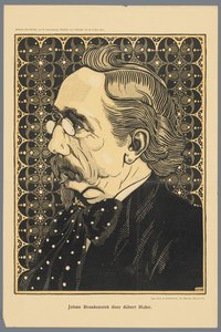 Johan Braakensiek drzwi Albert Hahn (tytuł na obiekcie)