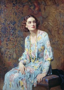 Portret damy (olej na płótnie)