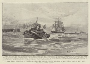 Nowy ruch społeczny w Australii, Emigranci opuszczający Sydney Harbour w Barque Royal Tar do Paragwaju, Ameryka Południowa